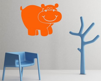Hippo Nursery wall decal